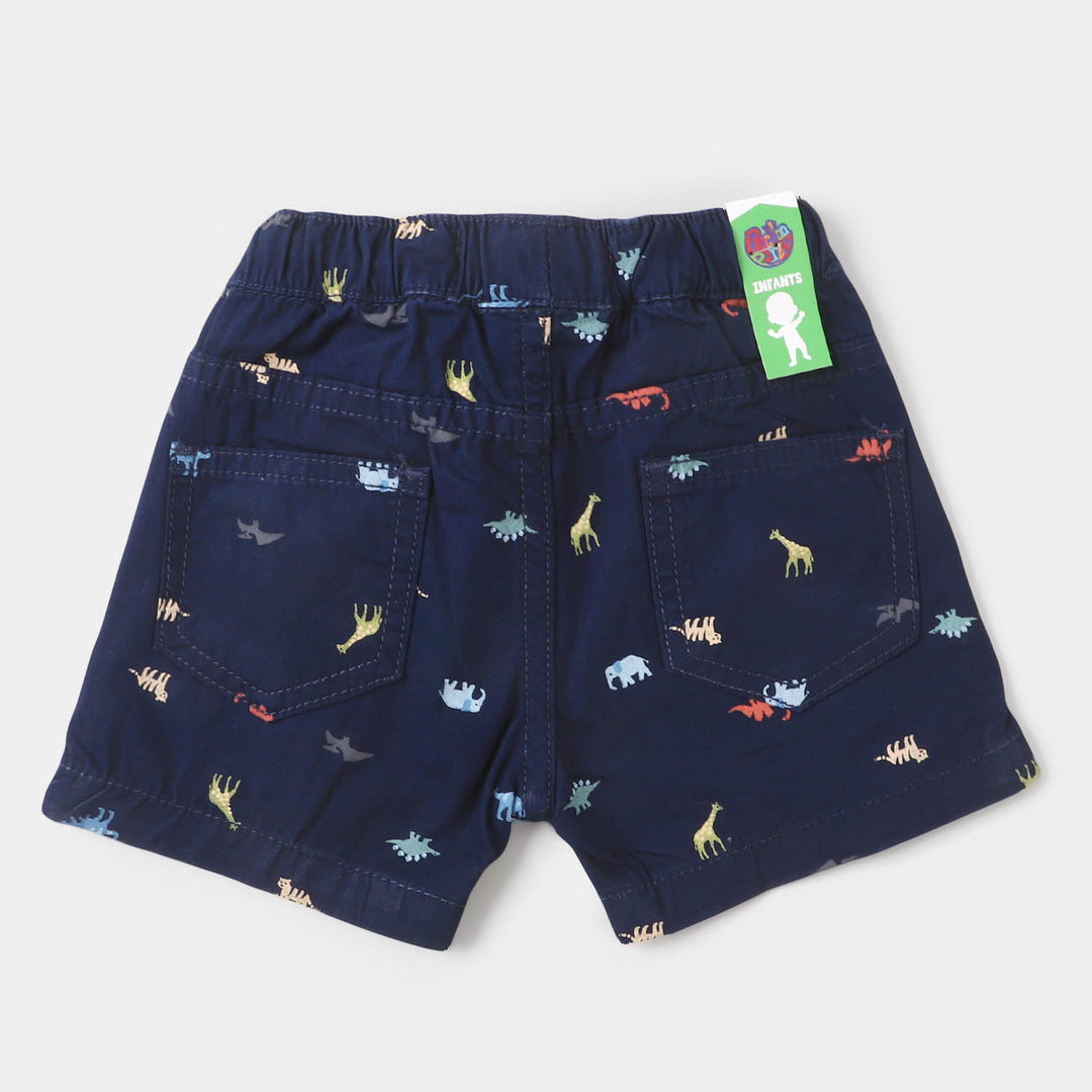 Infant Boys Cotton Short Dino - NAVY