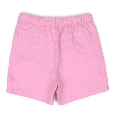 Catty Emb Cotton Short For Girls - Pink