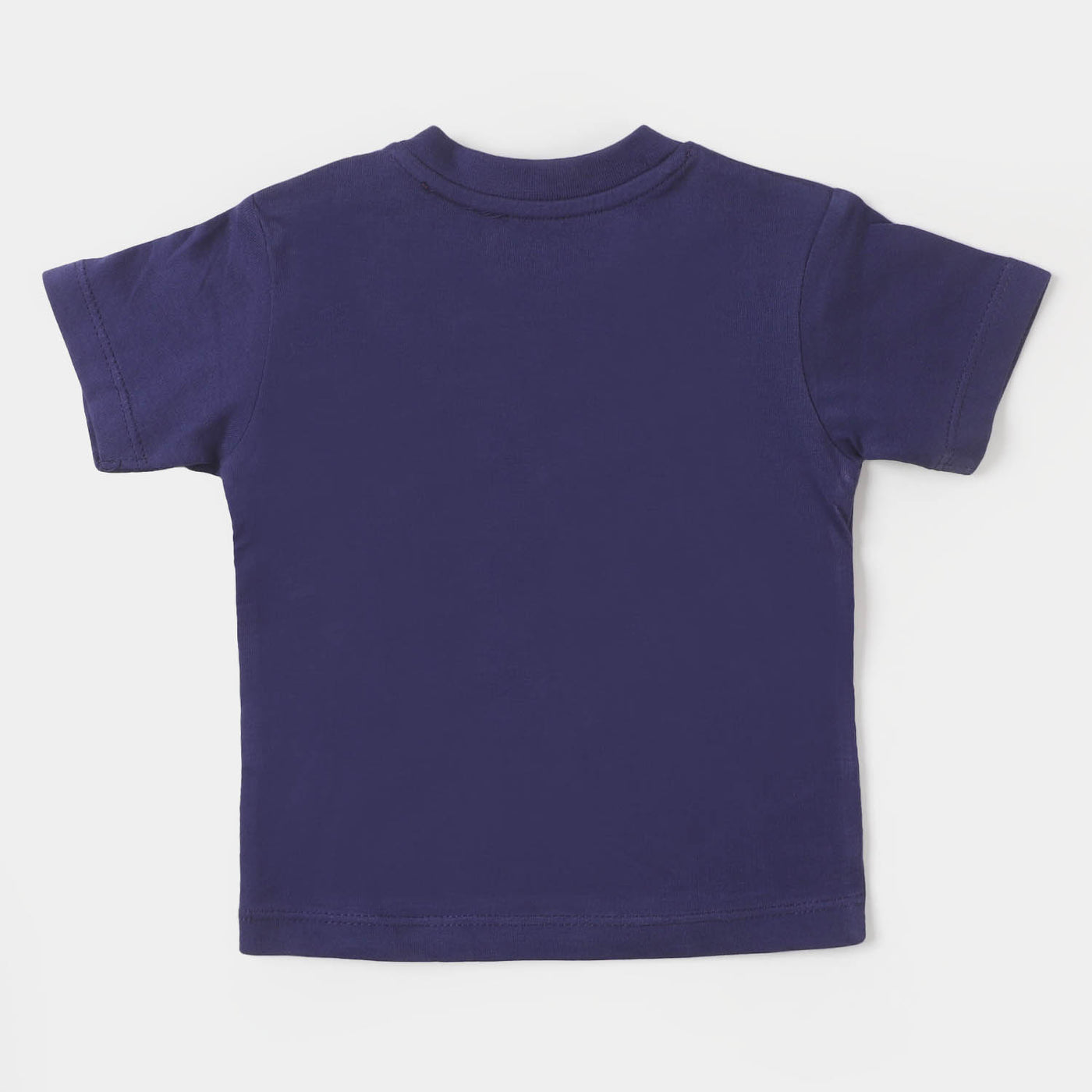 Infant Girls Slub T-Shirt  - Navy Blue