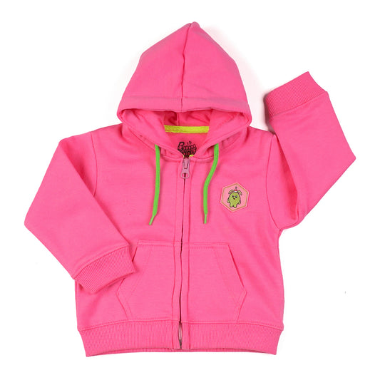 Girls Zipper Hoodie Infant - PINK