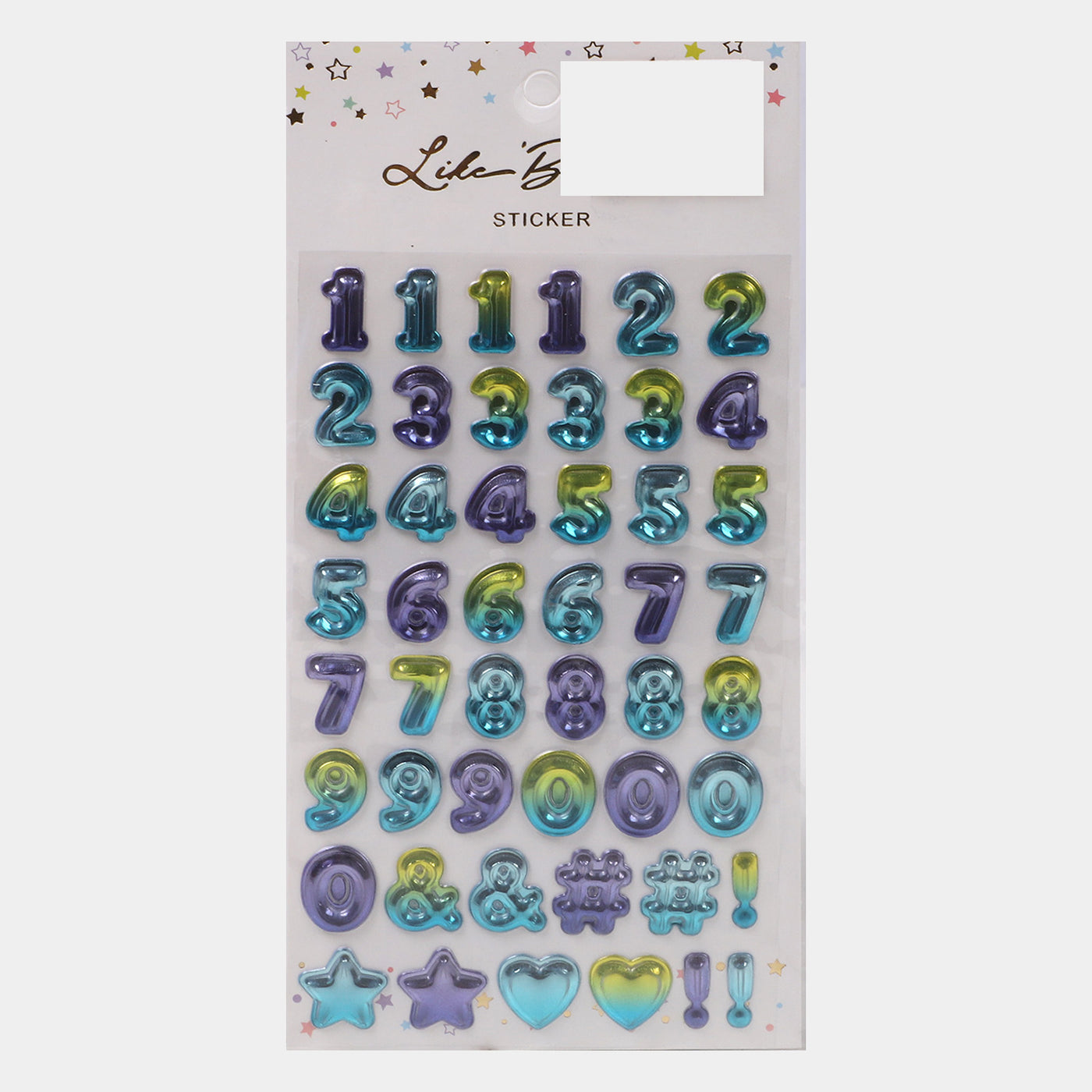 Numeric Stickers For Kids