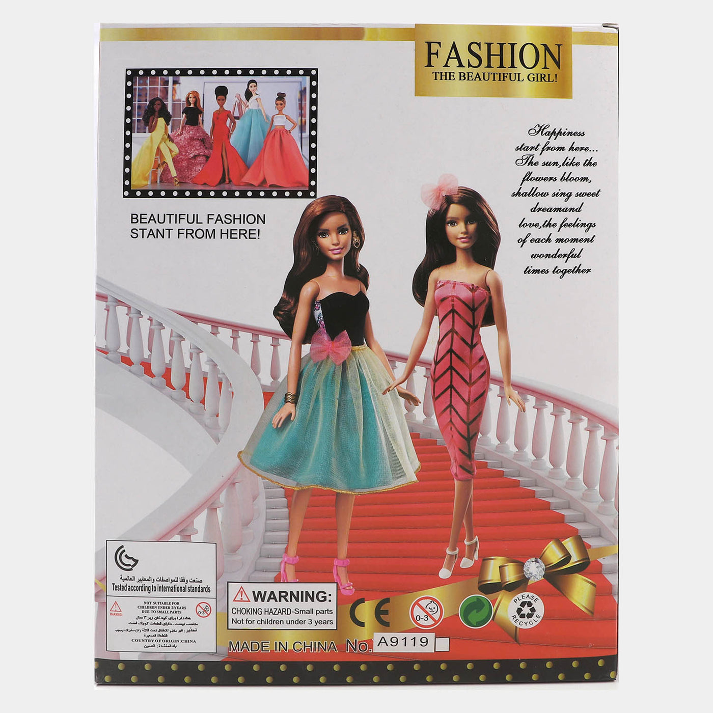 Fashion The Beautiful Doll Set Toy