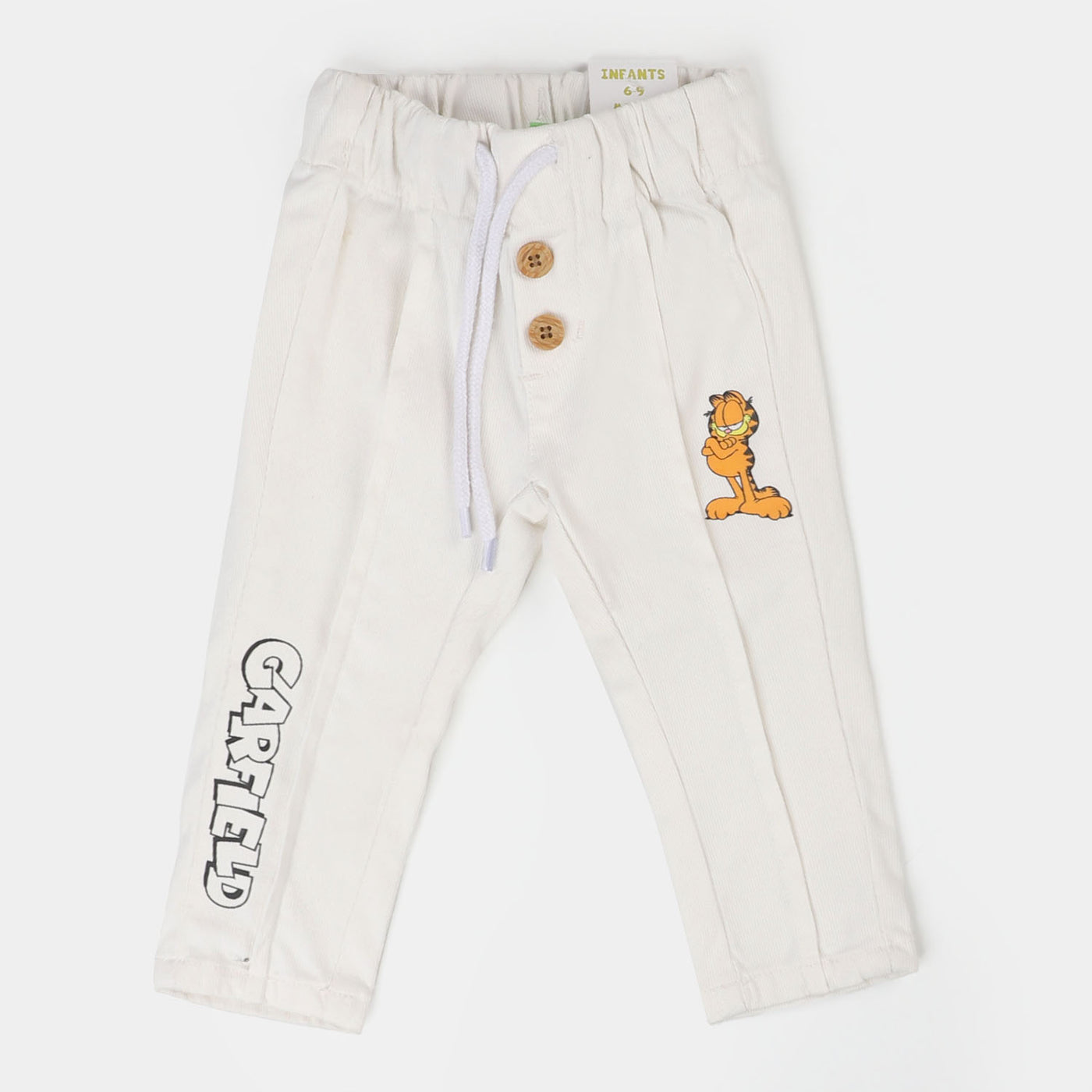 Infant Boys Cotton Pant Character- A/White