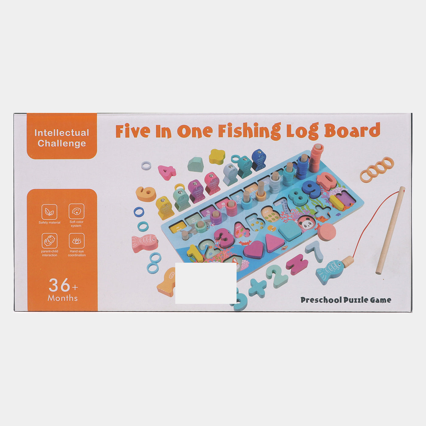 Educational Five In One Fishing Log Board Toy