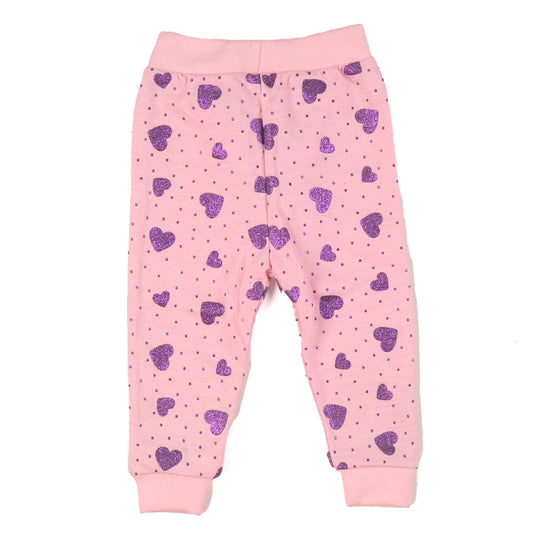 Star Giliter Knitted  Suit For Girls - Pink