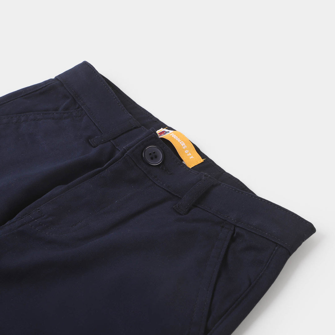 Boys Cotton Pant Basic - Navy Blue