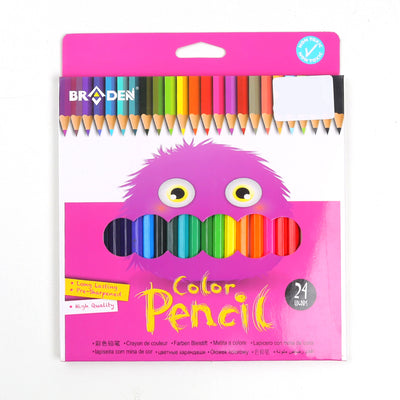 Braden Non Toxic 24Pcs Color Pencils For Kids