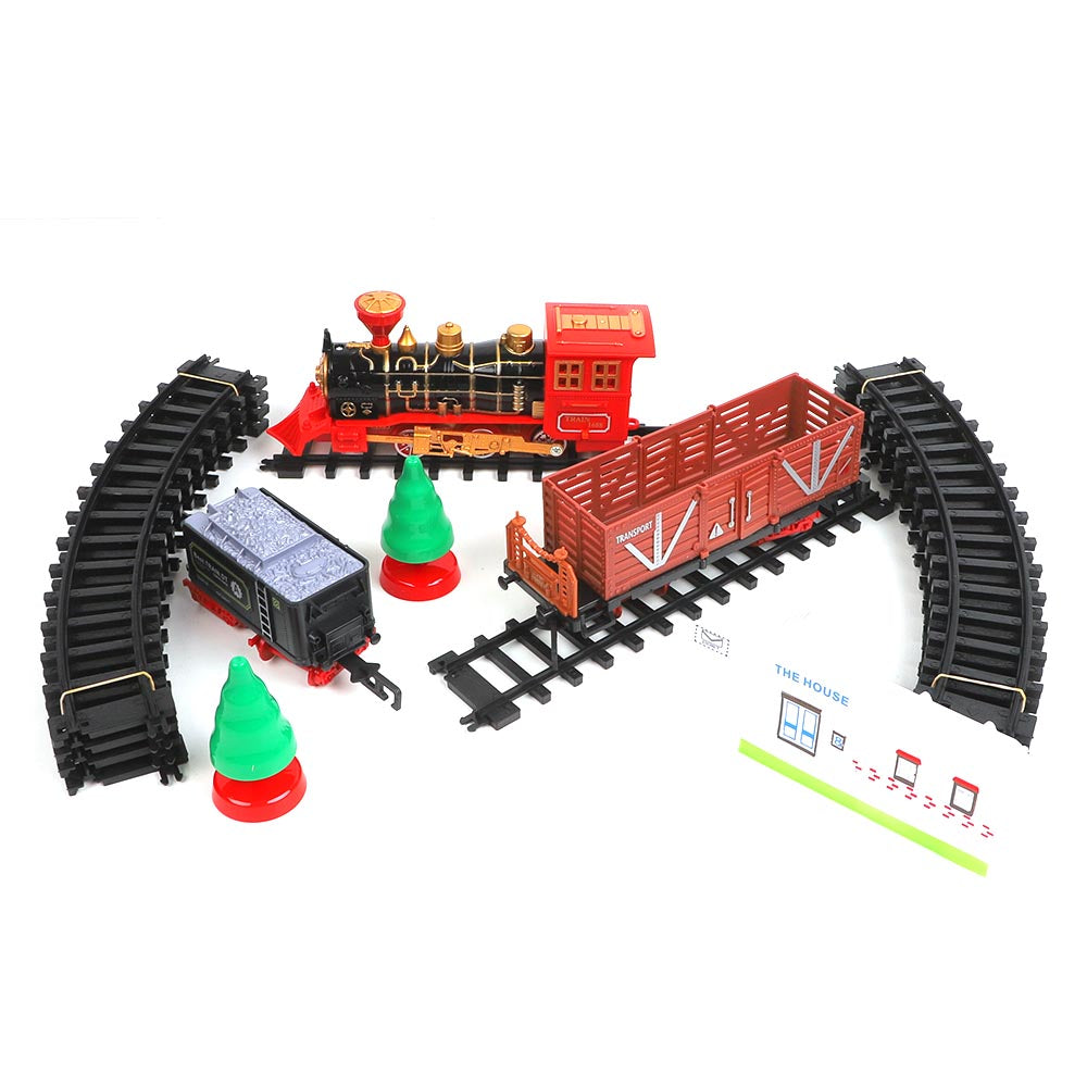 Electric Classical Track Train "23PCs" For Kids