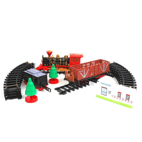 Electric Classical Track Train "23PCs" For Kids