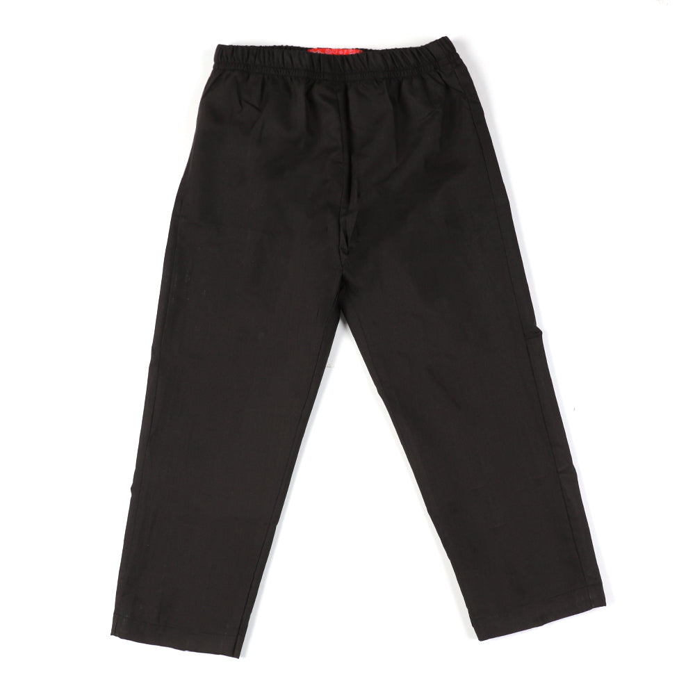 Casual Plain Pajama For Boys - Black