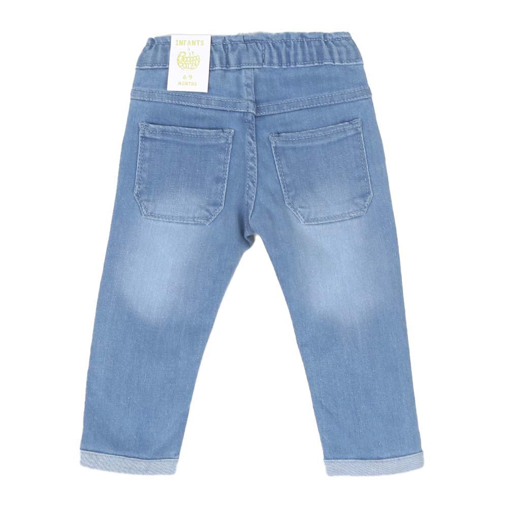 Infant Boys Denim Pant EMB  - Ice Blue