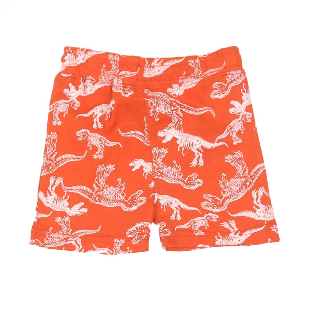 Knitted Dino Shorts For Boys - Orange