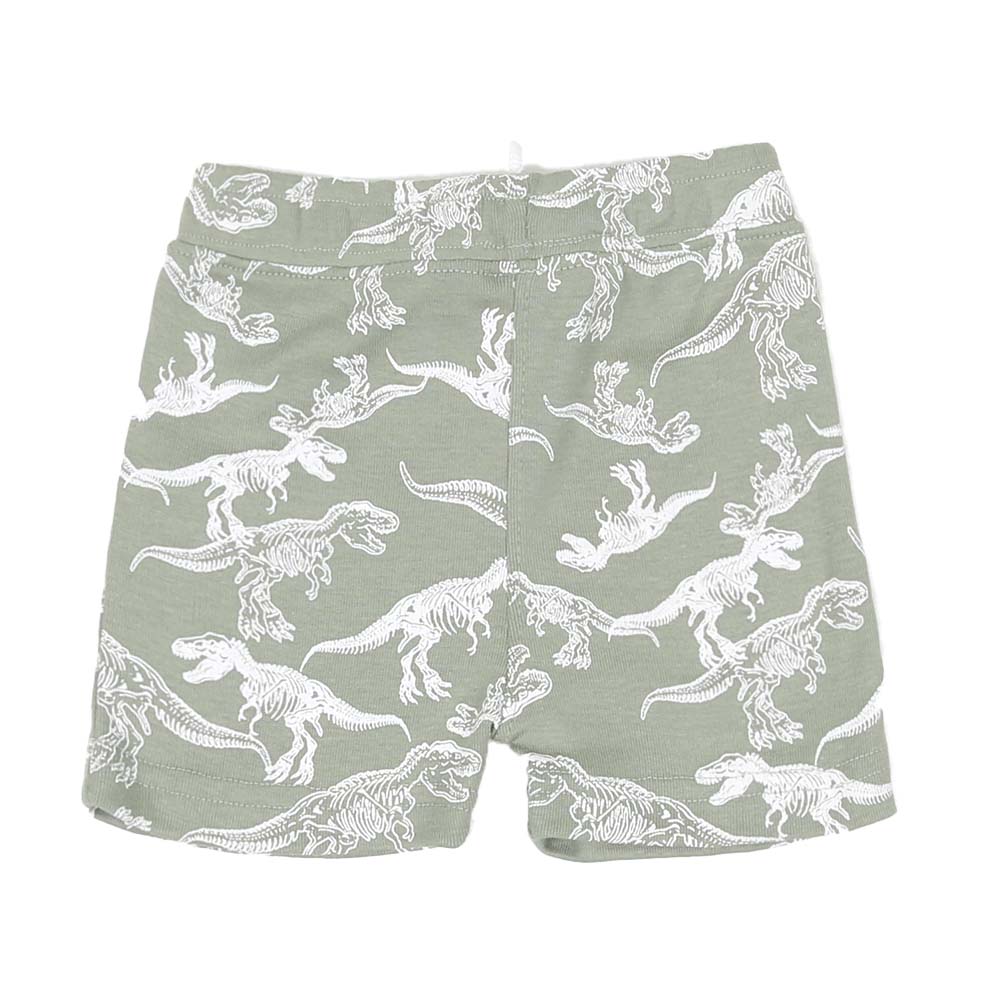 Knitted Dino Short For Boys - Green