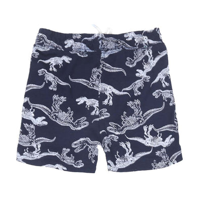 Knitted Dino Shorts For Boys - Navy Blue