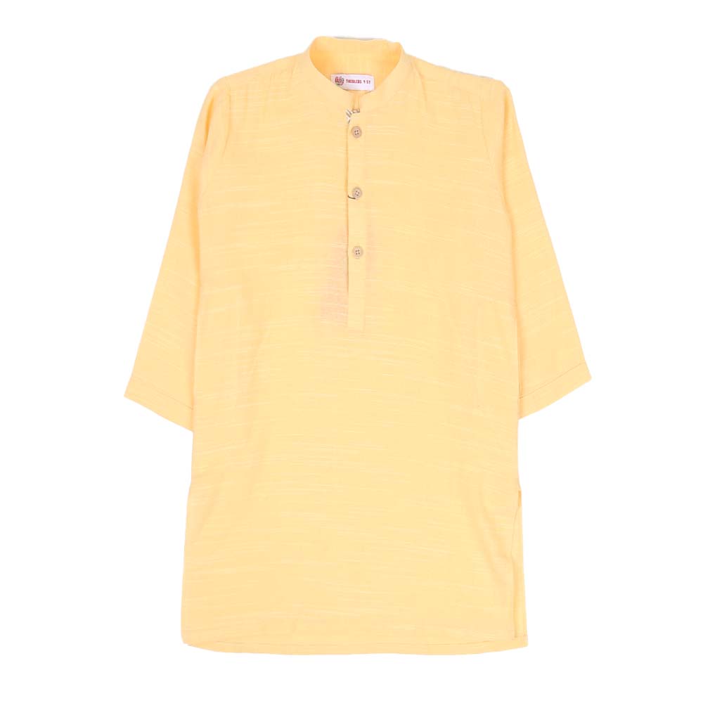 Kurta For Boys - Wax Yellow