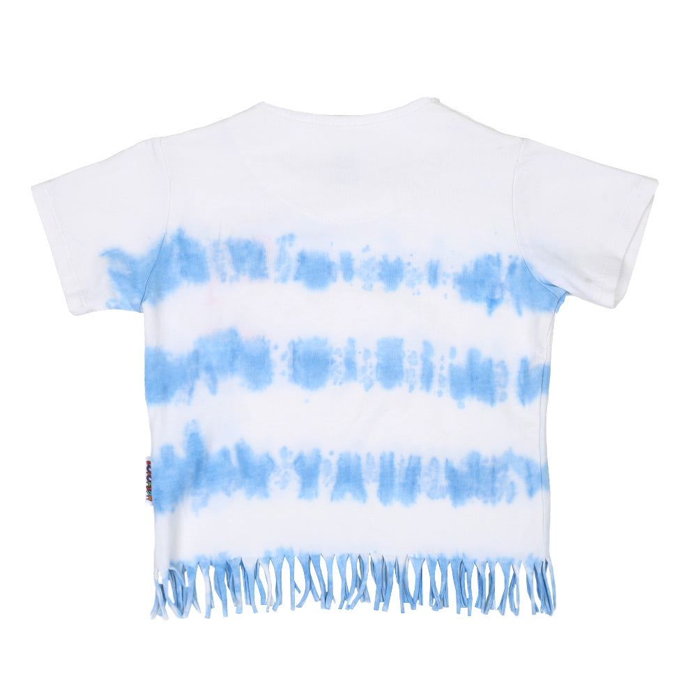 Girls T-Shirt Stripe - Tie & Dye