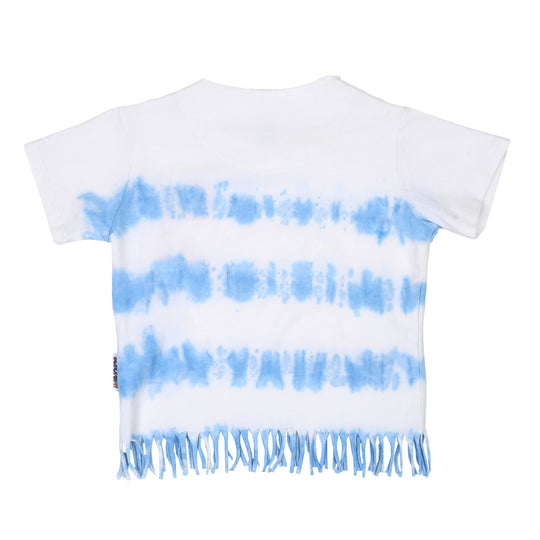Girls T-Shirt Stripe - Tie & Dye