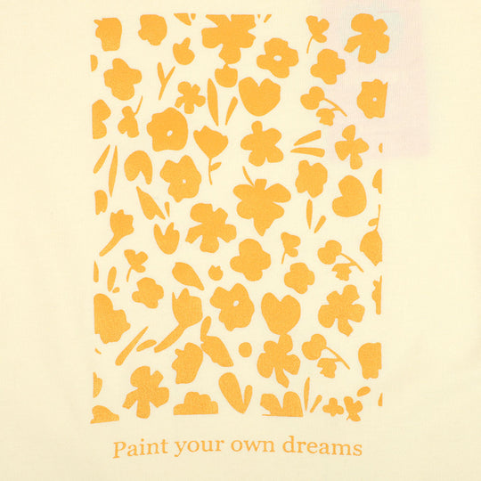 Girls T-Shirt Paint Your Dreams - Cream