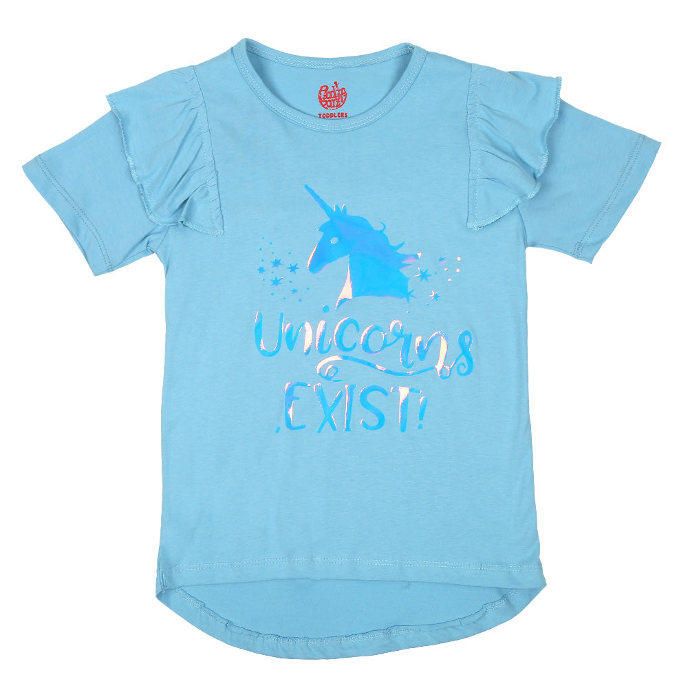 Girls T-Shirt H/S Exist - Light Blue