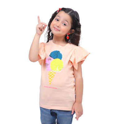 Girls T-Shirt Day Dream - Cream Puff