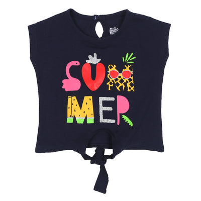 Infant Girls T-Shirt Summer - Navy