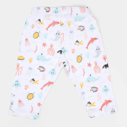 Infant Boys Cotton Pajama 3 Pcs Set Marine | Multi