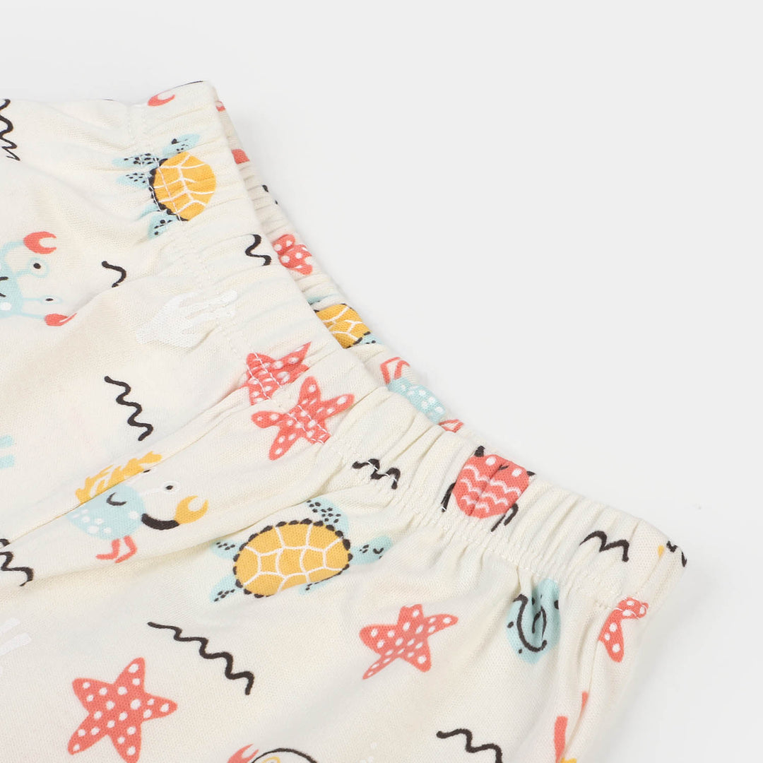 Infant Boys Cotton Short 3Pcs Marine - Multi