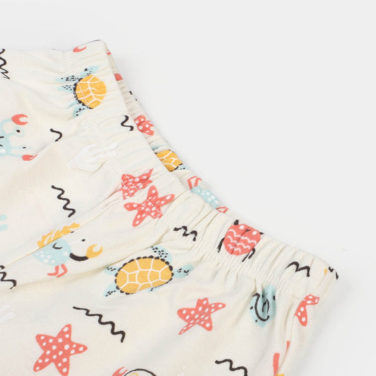 Infant Boys Cotton Short 3Pcs Marine - Multi