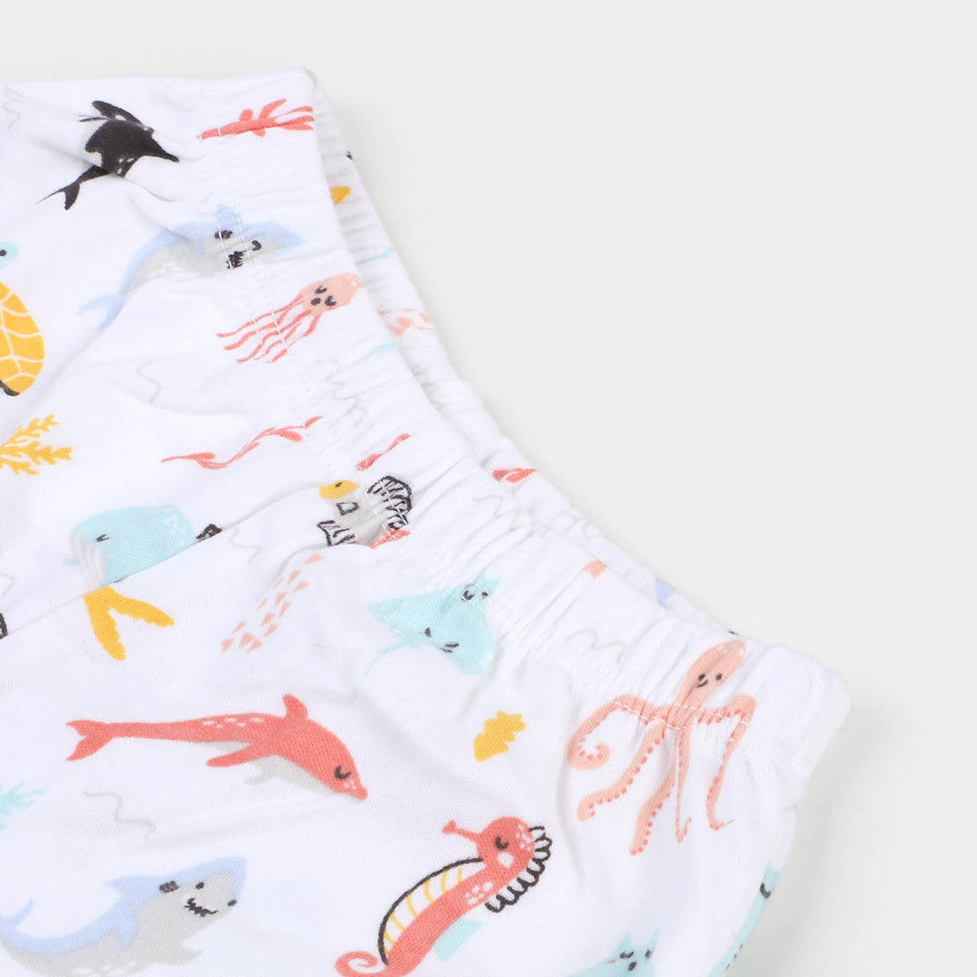 Infant Boys Cotton Short 3Pcs Marine - Multi