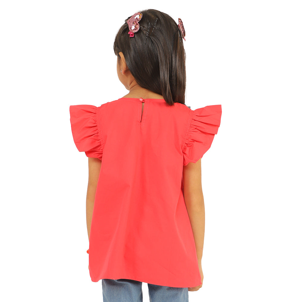 Girls Casual Top Necklace - Paradise Pink