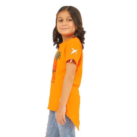 Girls T-Shirt Sunset Dream - ORANGE