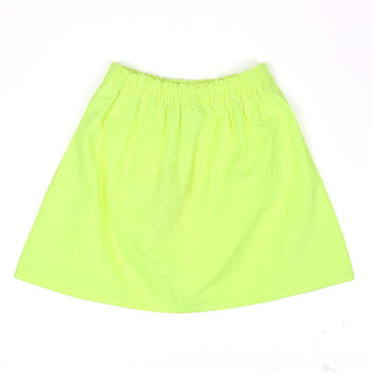 Girls Skirt Neon Star Applique - Neon Green