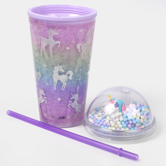 Straw Glass/Cup With Light For Kids