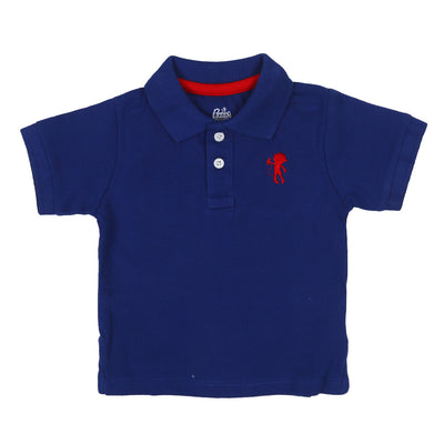 Infant Boys Polo Basic - Soda Lite