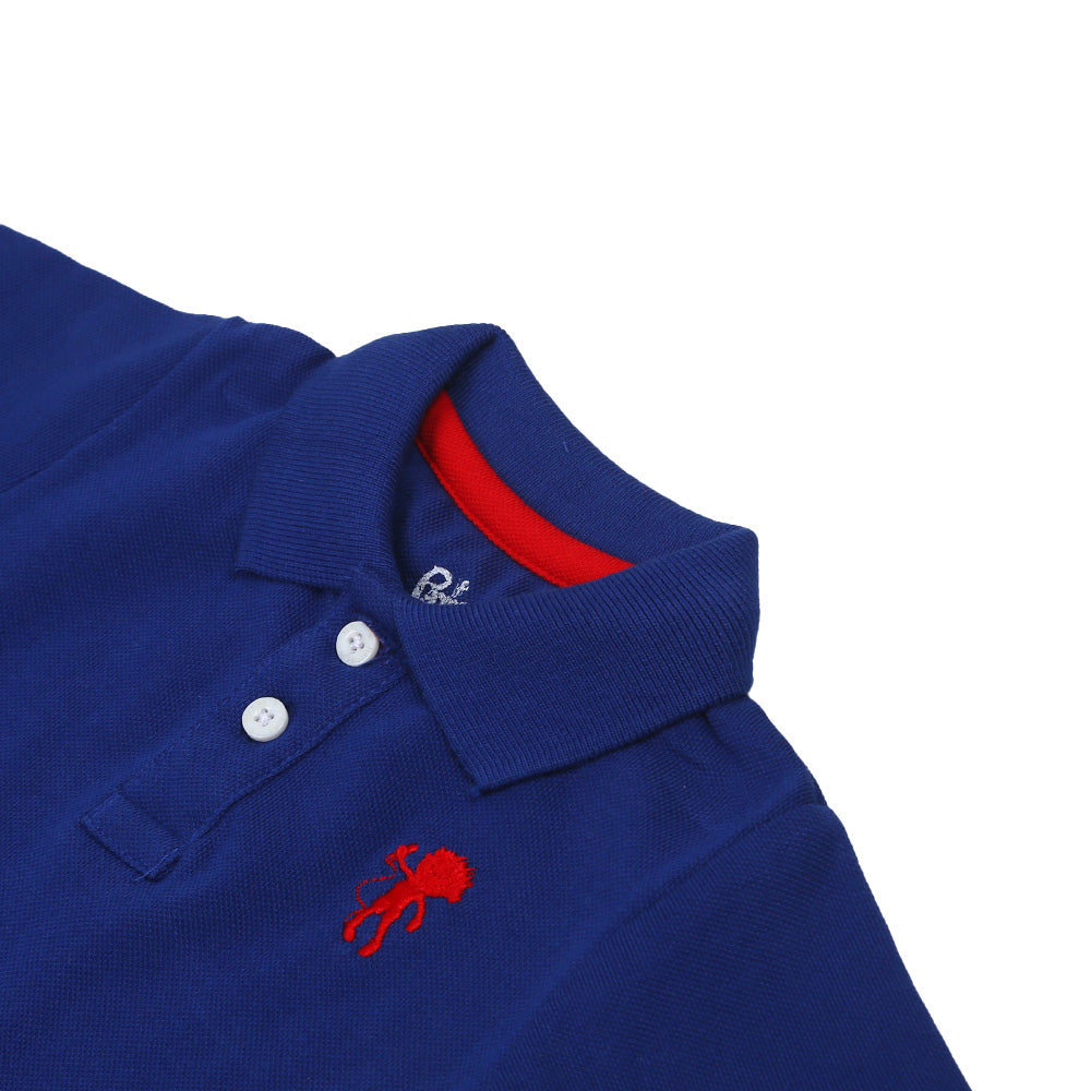 Infant Boys Polo Basic - Soda Lite