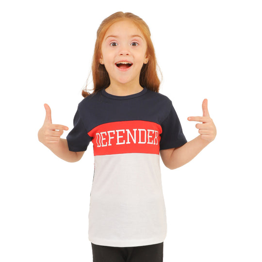 Girls T-Shirt H/S DEFENDER - N. Blue