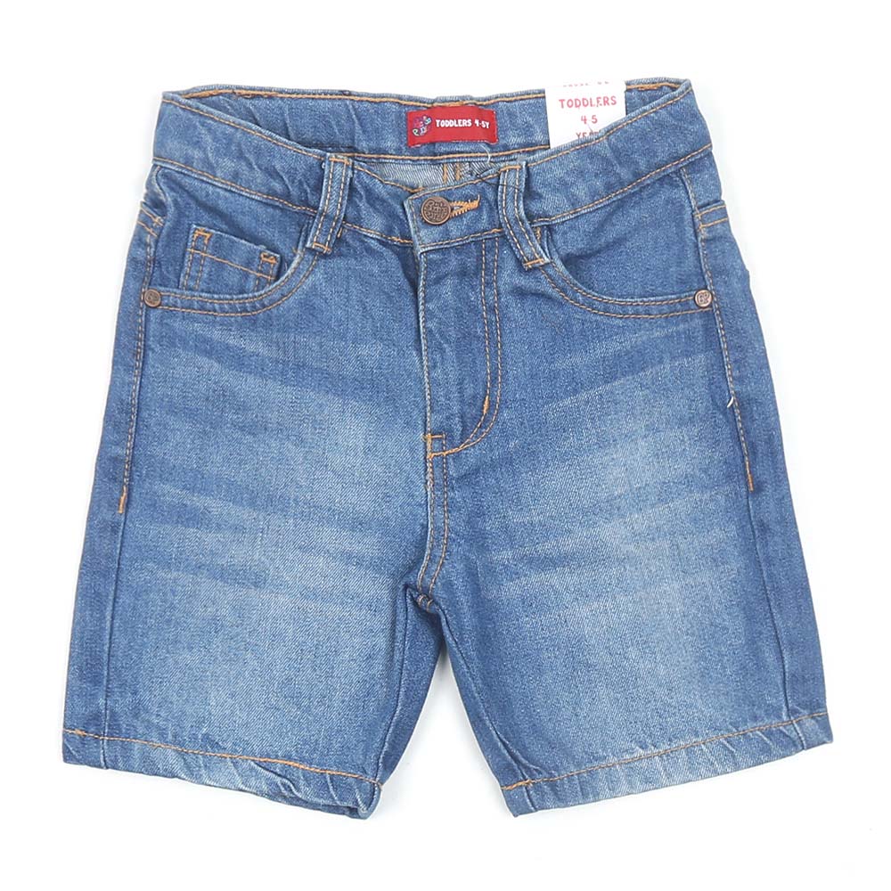 Boys Short Denim Basic Cc - Light Blue