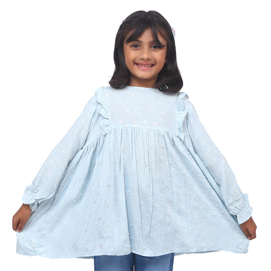 Girls Casual Top - LIGHT BLUE