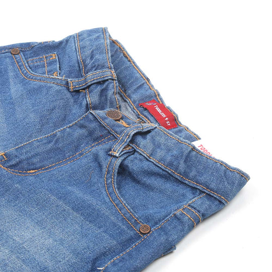 Boys Short Denim Basic Cc - Light Blue