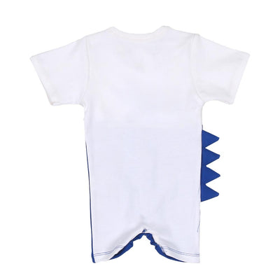 Infant Boys Romper Croco - White/Blue