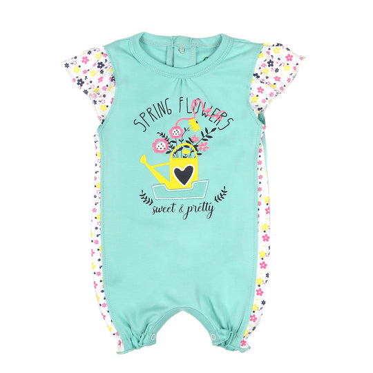 Infant Girls Romper Flower