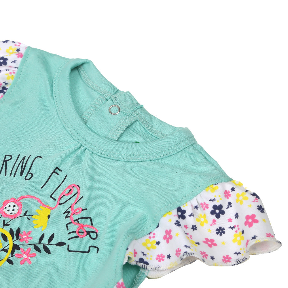 Infant Girls Romper Flower