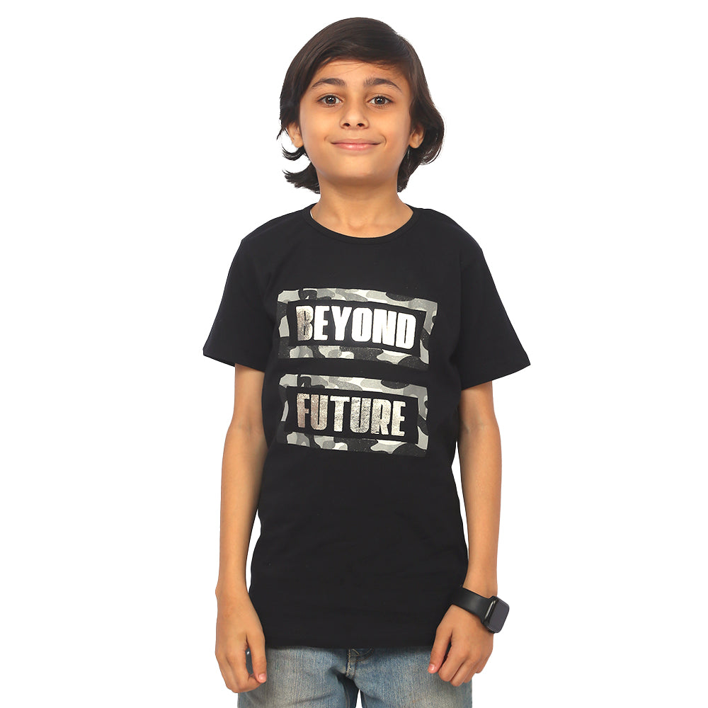 Boys T-Shirt H/S - BLACK