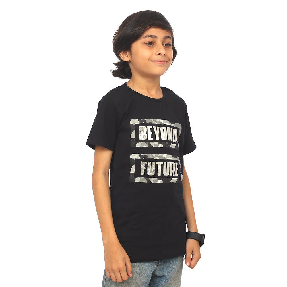 Boys T-Shirt H/S - BLACK