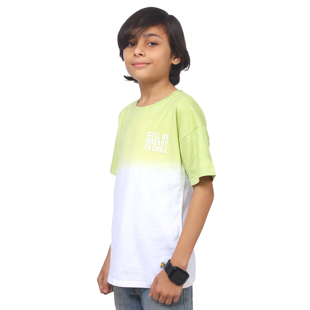 Boys T-Shirt H/S Ready To Chill - White