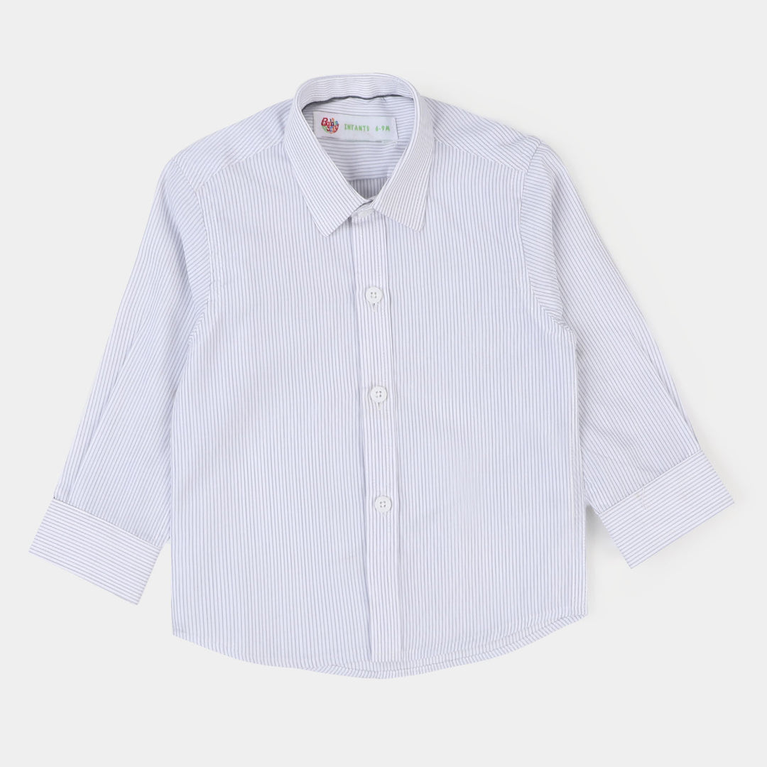 Infant Boys Casual Shirt- Light Grey