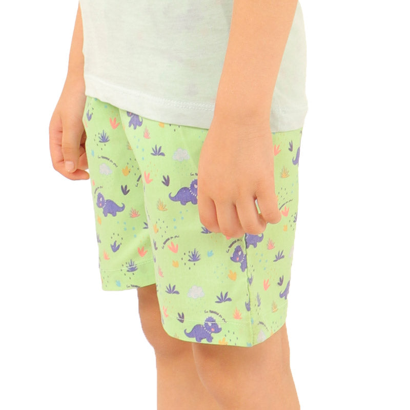 Boys Short Cotton Rhino Park - Green
