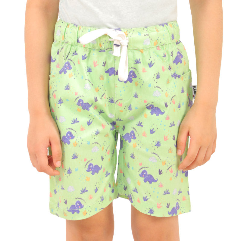 Boys Short Cotton Rhino Park - Green