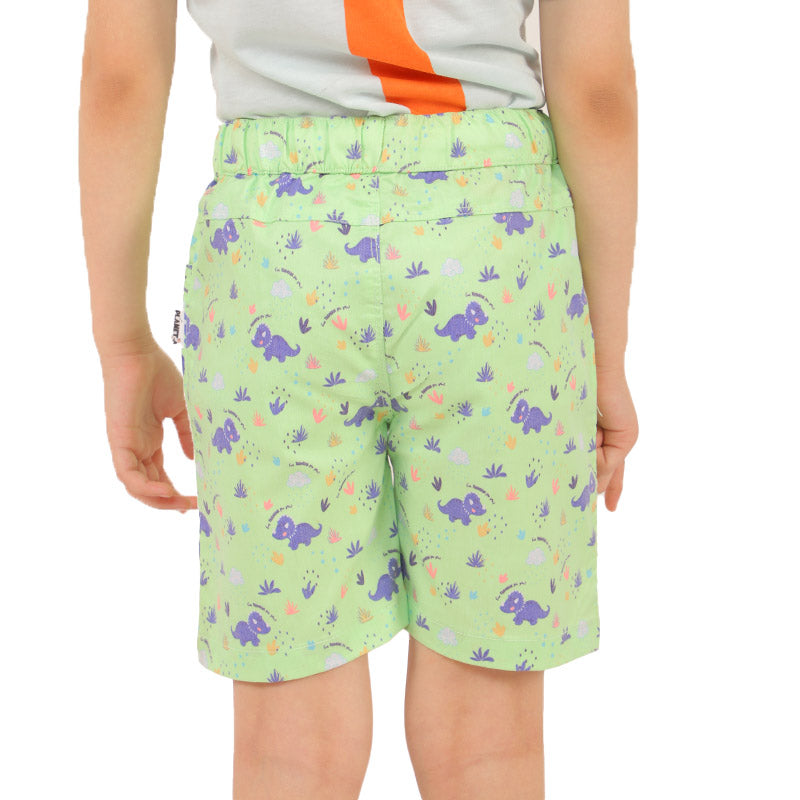 Boys Short Cotton Rhino Park - Green