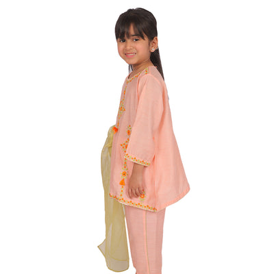 Fancy Girls 3Pcs Fancy Rangoli - Peach